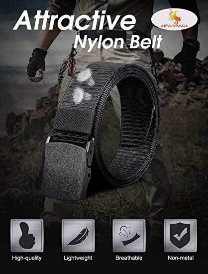 Cinturón táctico de nailon con hebilla automática para hombre, cinturón militar de lona, correa de alta calidad
