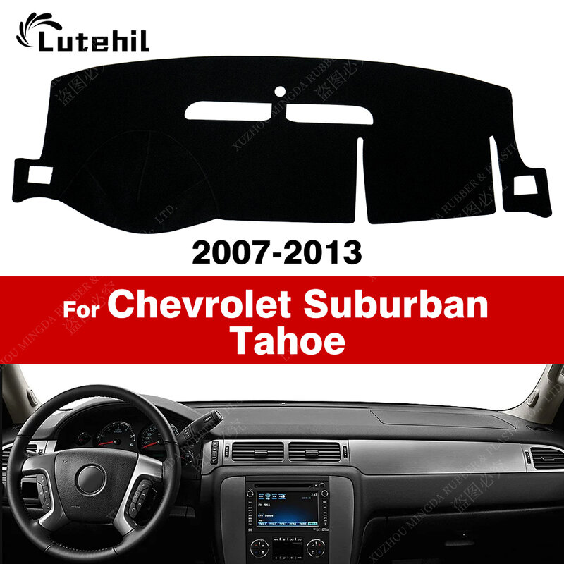 Pokrywa deski rozdzielczej samochodowe dla Chevrolet Suburban Tahoe lavalanche Silverado GMC Yukon Sierra 2007-2013 08 09 10 11 12 mata na deskę rozdzielczą dywany