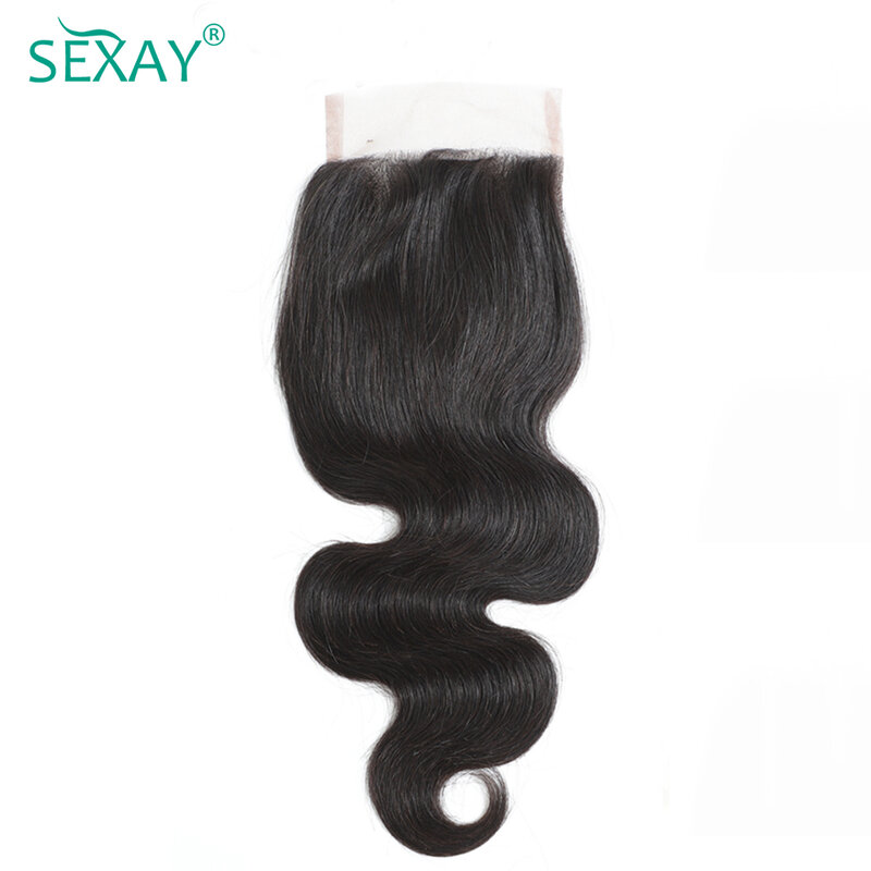 4x4 Body Wave Lace Closure With Baby Hair Raw Indian Human Hair One Piece HD Transparent Lace Closures Only For Black Women