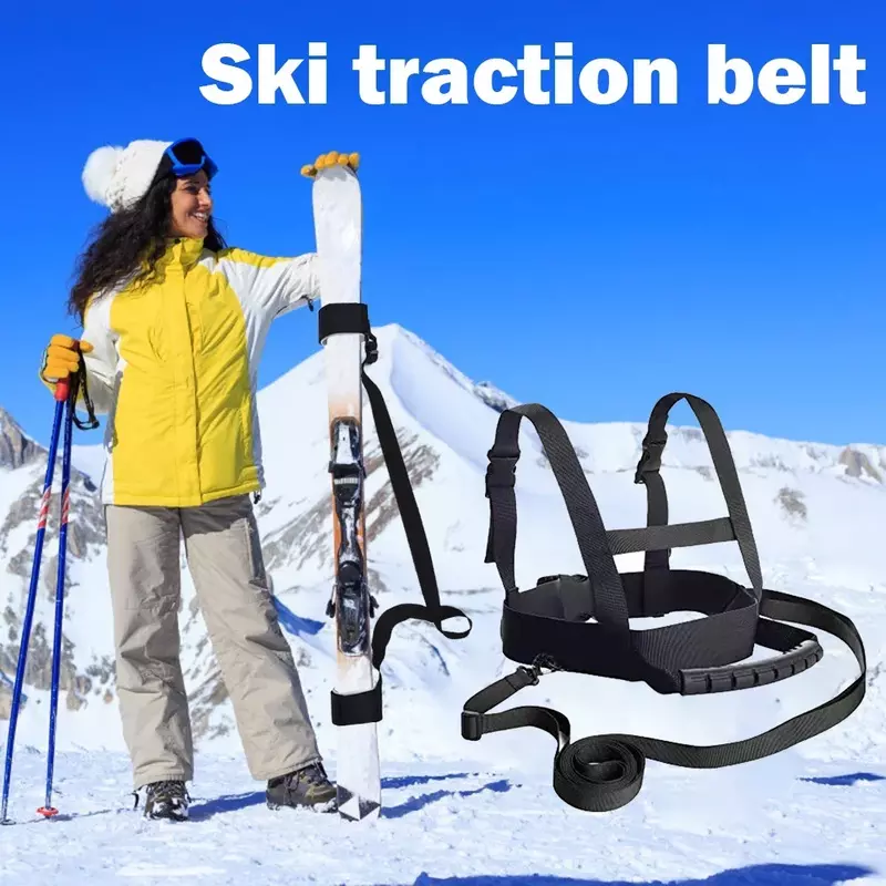 تسخير التدريب على التزلج قابل للتعديل للأطفال ، حزام مع الجر ، حبل تسخير ، حزام الصدر ، التزلج ، الكتف ، المقود
