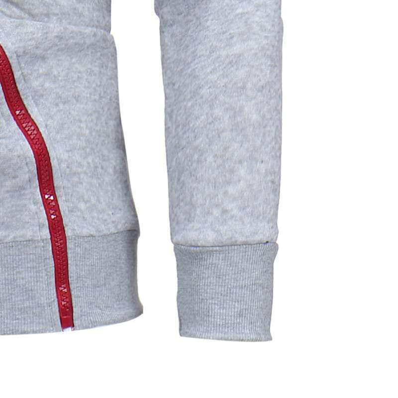 Custom Logo Spring and Autumn Men's New Fashion Multi-Zipper Hooded Sweater Suit Casual Sports Solid Color Sweater Pants Suit