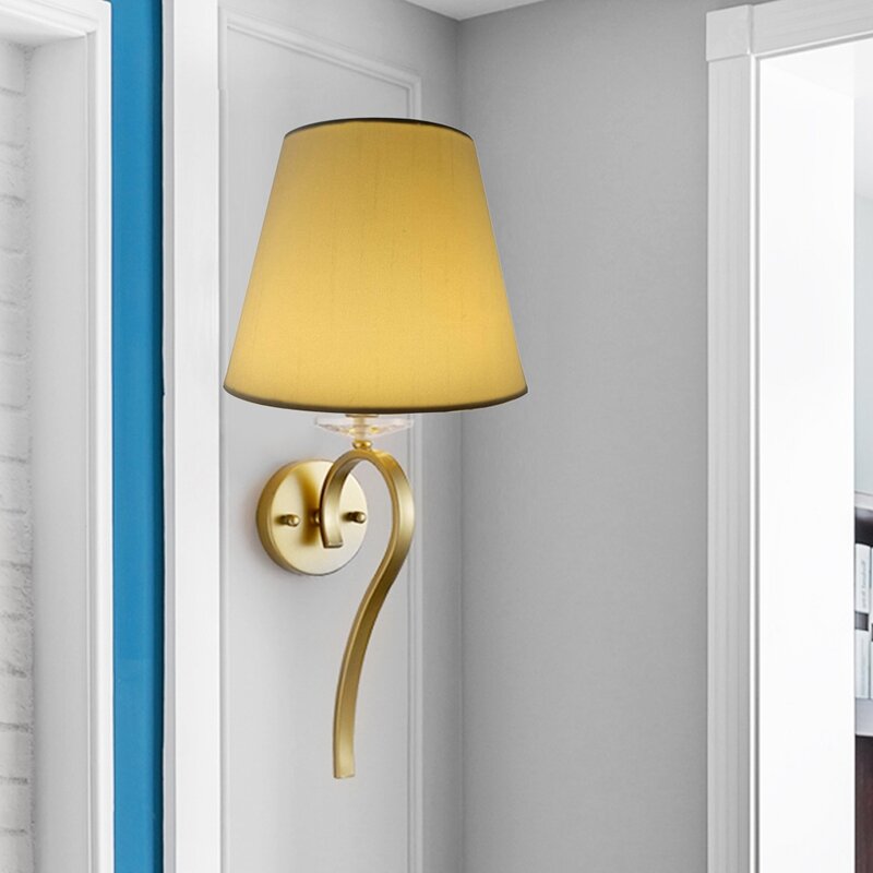 Juego de 6 cortinas de lámpara de araña con Clip de tela blanca, reemplazo para lámpara de pared E14, decoración del hogar