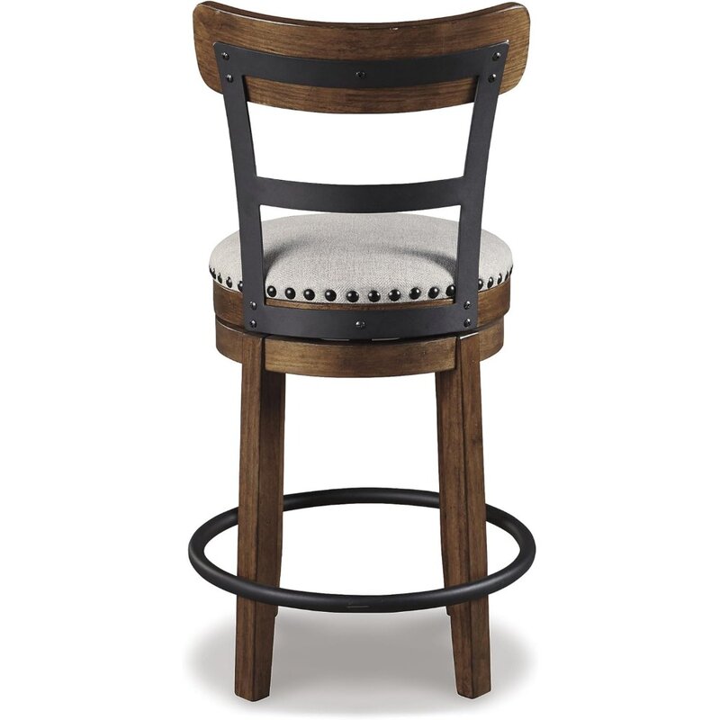 Барный стул Valebeck в рустикальном фермерском стиле 24,5 дюйма, коричневый