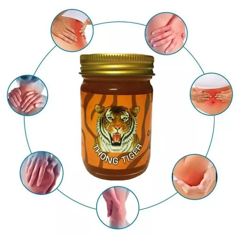 Peralatan Berkemah Luar Ruangan Krim Balsem Harimau Merah Koyo Nyeri Rematik Sendi Arthritis Plester Medis Salep Balsem Harimau Thailand