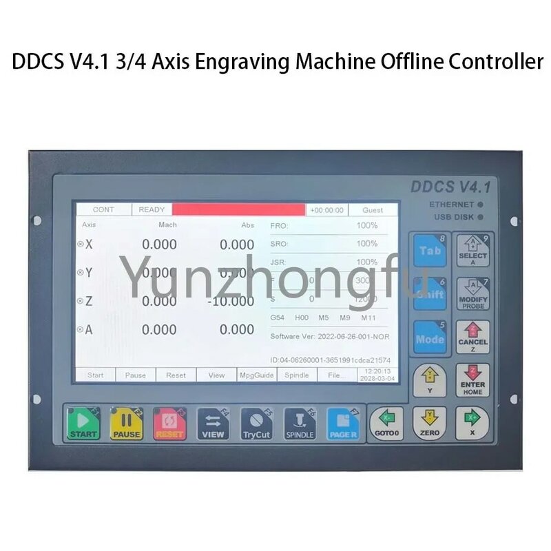 ระบบควบคุมการเคลื่อนไหวตัวเรือนโลหะ DDCSV3.1 DDCSV4.1 CNC แบบออฟไลน์ตัวควบคุมการเคลื่อนไหวของมอเตอร์แทน Mch3