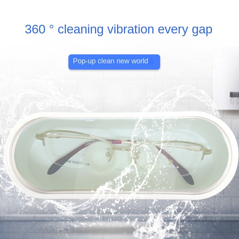 Multi-functional small ultrasonic cleaning machine household convenient contact eye contact glasses cleaning watch jewelry