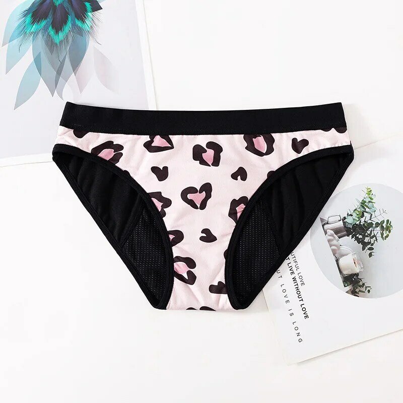 Europe and The United States Youth Girls Printed Physiological Panties 4 Layers of Breathable Physiological Panties High Quality