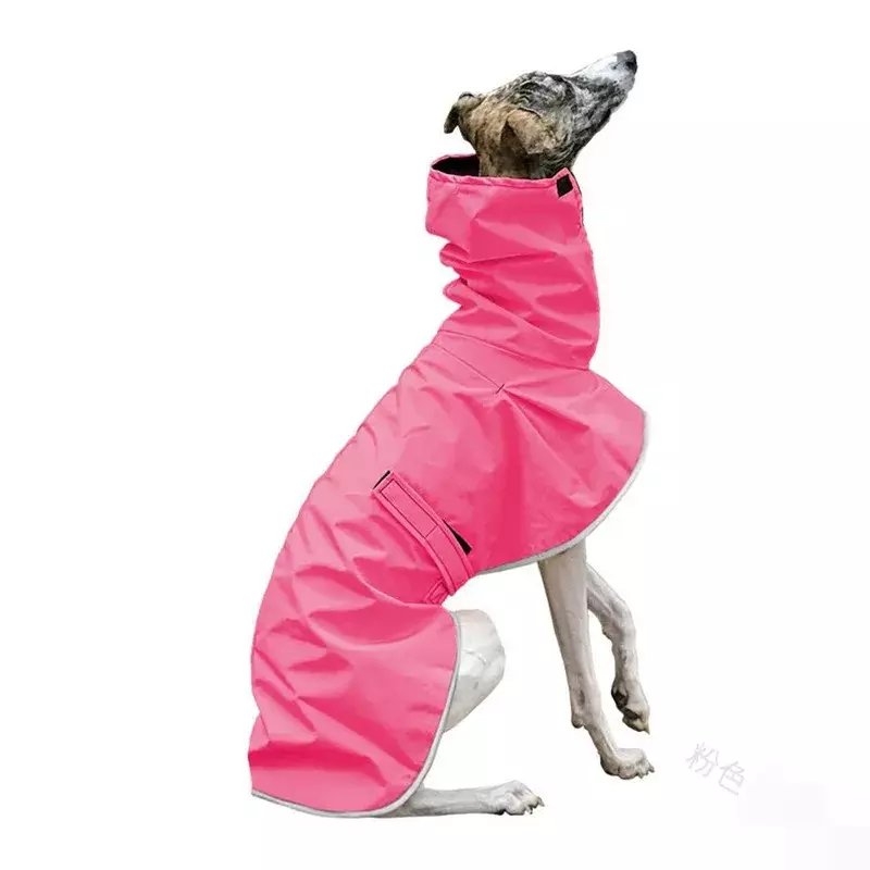 Dog Warm Jacket Waterproof Whippet Coat Winter Adjustable Greyhound Clothes Winter Warm Fleece Clothes Italian Greyhound Clothes