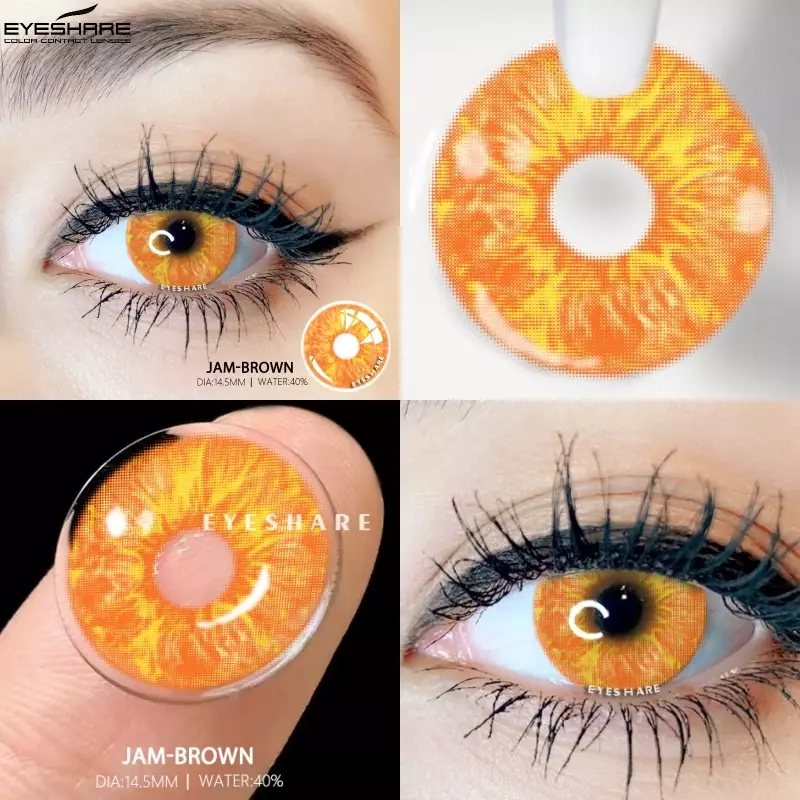 Eyeshare 2個コンタクトレンズの目コスプレカラーレンズブルーコンタクトレンズ毎年美しい瞳目コンタクトレンズ