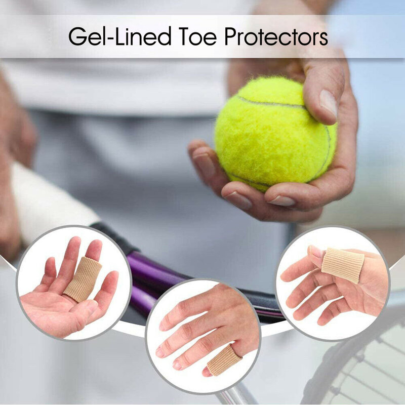 Silicone Tube Toe Protector Separator Applicator Soft Cushion Pad Cap Bunion Corrector Pain Relief Protection Foot Care Sleeve