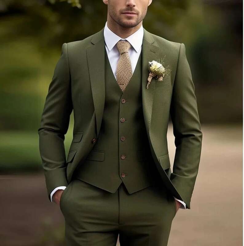 Wedding Tuxedos One Button Blazer Groomsmen Shawl Lapel Men Suits Slim fit Groom Wedding/Prom Man Blazer Jacket Pants Vest
