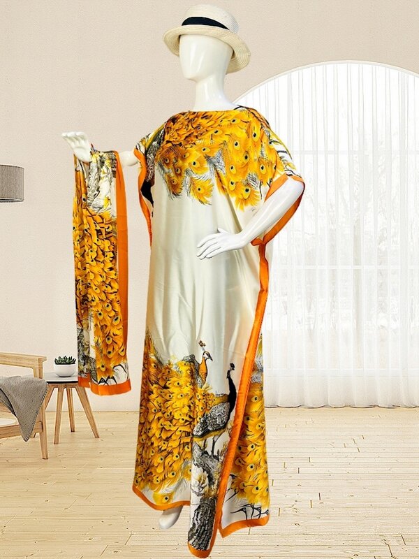 Платье женское в африканском стиле, весна-лето 2023