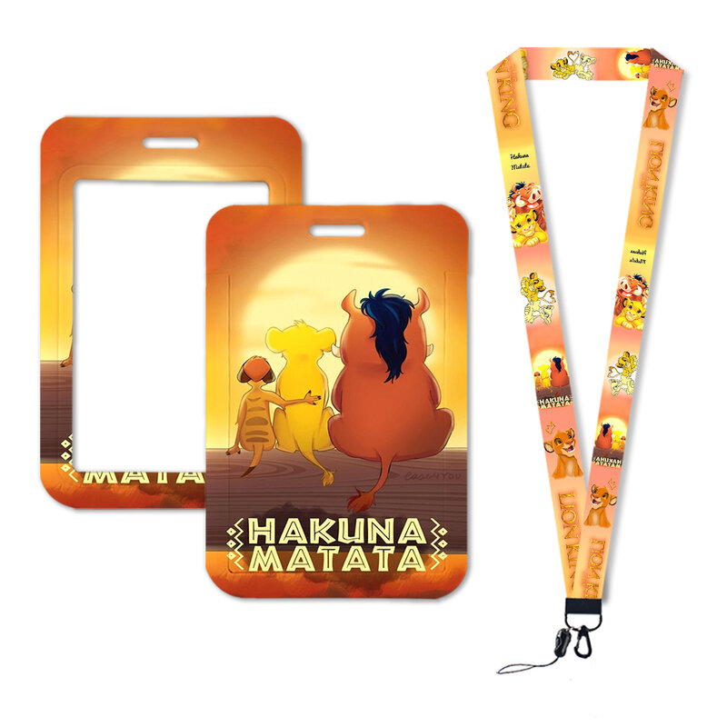 The Lion King Neck Strap Lanyards Keychain Badge Holder ID Credit Card Pass Hang Rope Lariat Lanyard for Keys Anime Accessories