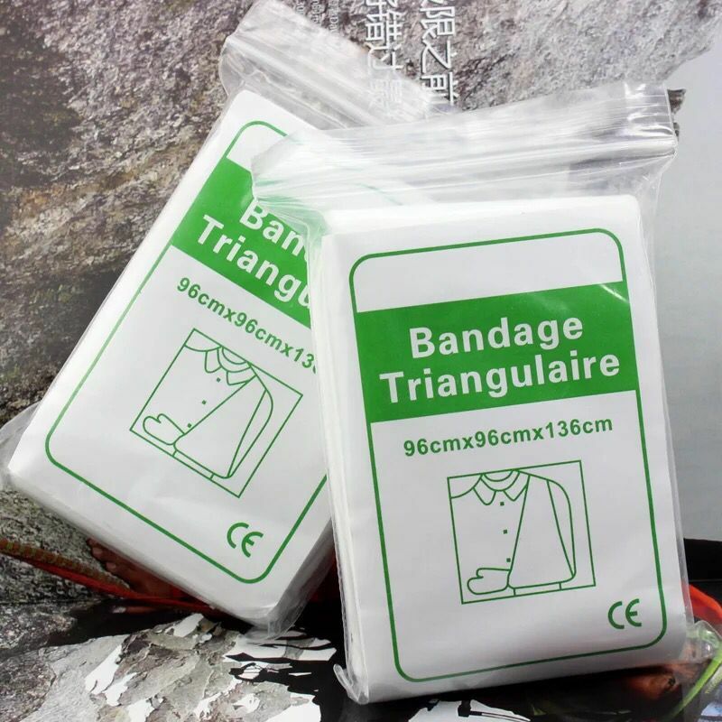 Первая помощь Нетканая треугольная бандажная упаковка фиксированная марля