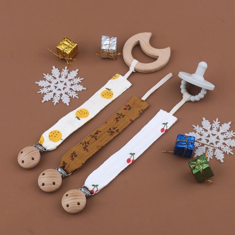 XXFE-cadena para chupete de bebé, Clip de algodón suave, soporte para pezones, juguete para niños pequeños, regalo para Baby Shower