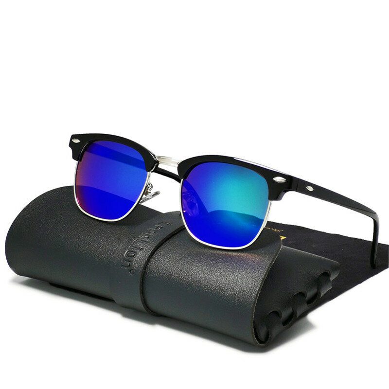 Очки RBROVO в полуоправе в стиле ретро для мужчин и женщин, роскошные брендовые Классические солнечные очки, uv400, 2023