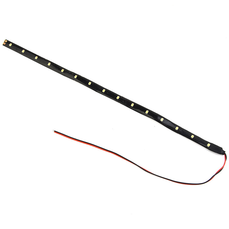 Flexível LED Strip Light para Veículos, Impermeável Luz Ambiente, Acessórios do carro, 30cm, 15SMD, DC 12V
