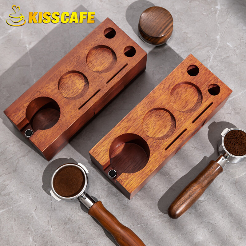 Подставка для темпера для кофе, держатель для порта, 51 мм, 54 мм, 58 мм, деревянный ящик для хранения эспрессо, аксессуары для бариста
