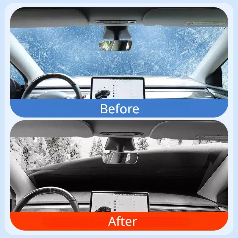Parabrezza per auto copertura per neve automobili parabrezza anteriore parasole e protezione antigelo invernale copertura per auto per Tesla Model Y