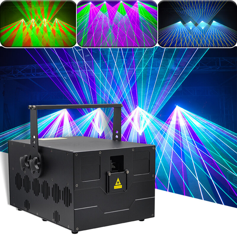 Новый профессиональный 40K 30W RGB анимационный лазерный проектор