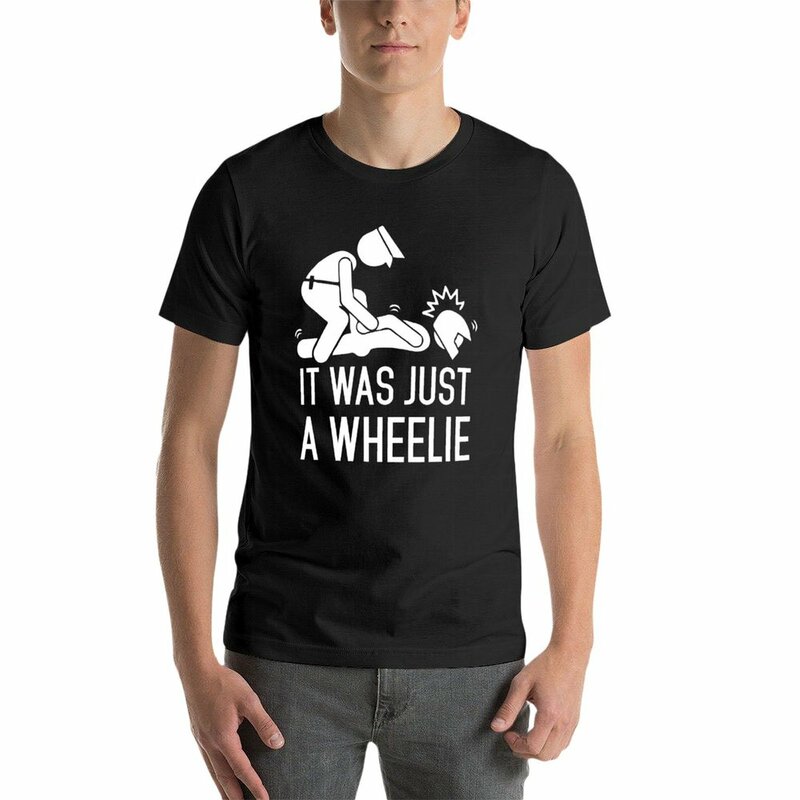 T-shirt «Legalize Wheelies» pour hommes, vêtements kawaii, graphiques, blancs