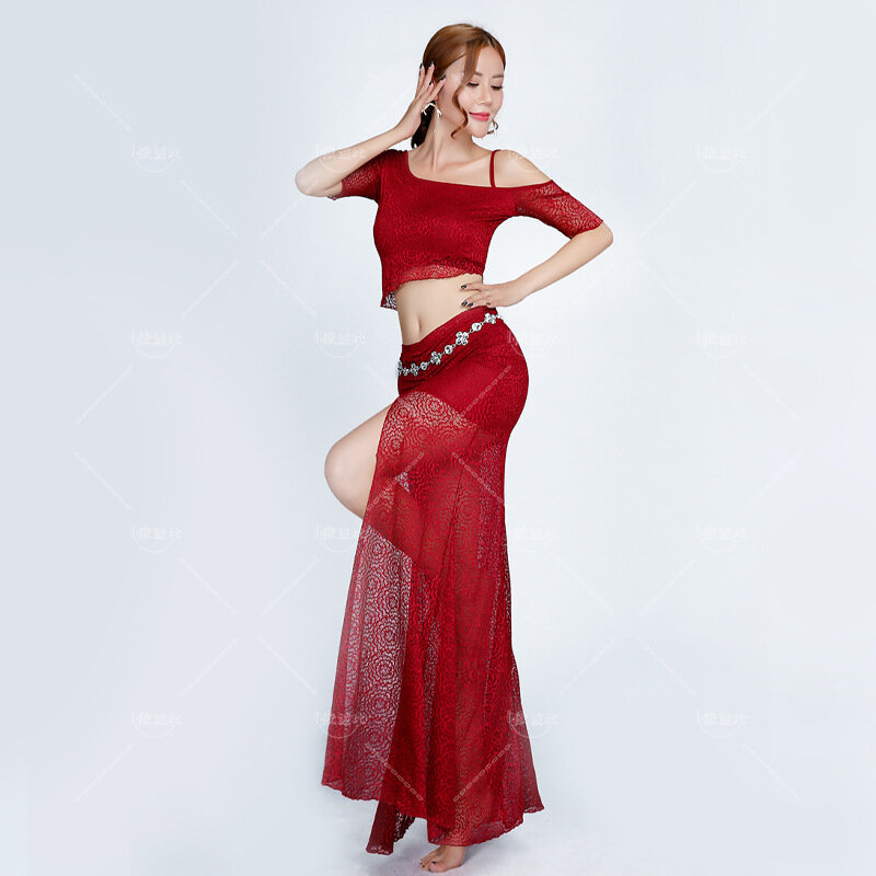 Belly Dance Top Skirt Set Practice Clothes Fashion Skirt Stage Dance Suit Costume For Oriental Dance Carnaval Disfraces Adults