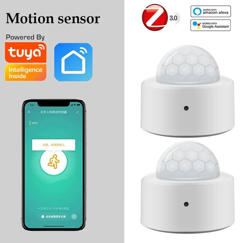 Tuya Zigbee 3.0 Human Motion Sensor PIR Automation Human Body Infrared Detector Smart Home Security Sensors Smart Life Control