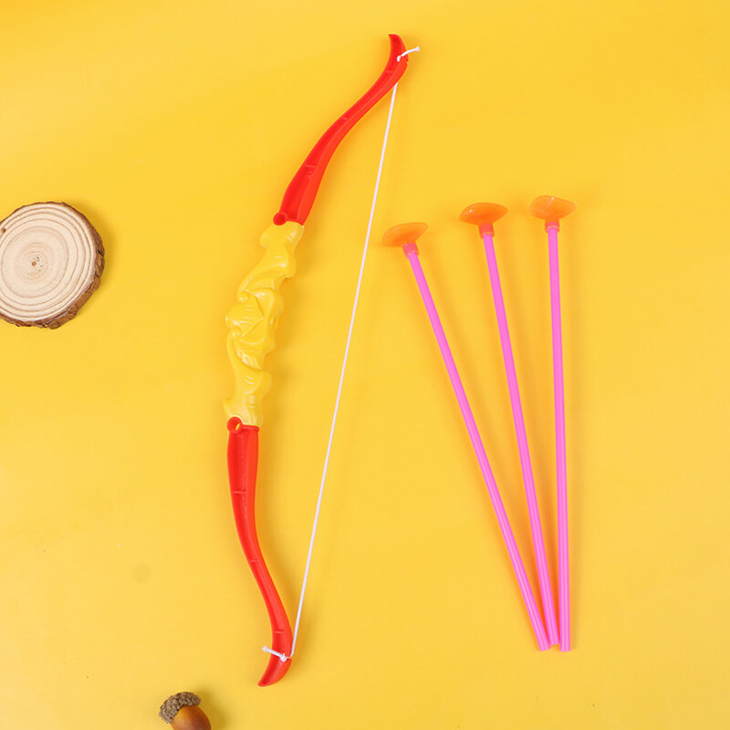 Bambini che sparano sport all'aria aperta arco freccia Set giocattolo di plastica per bambini giocattoli all'aperto