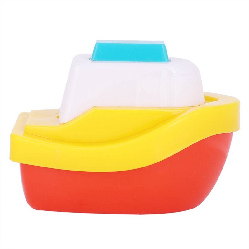 4 Pcs Bath Toys Bathtime Floating Little Boat Plastic Ship Model Bathtub Water Toys For Toddlers Kids Boys And Girls