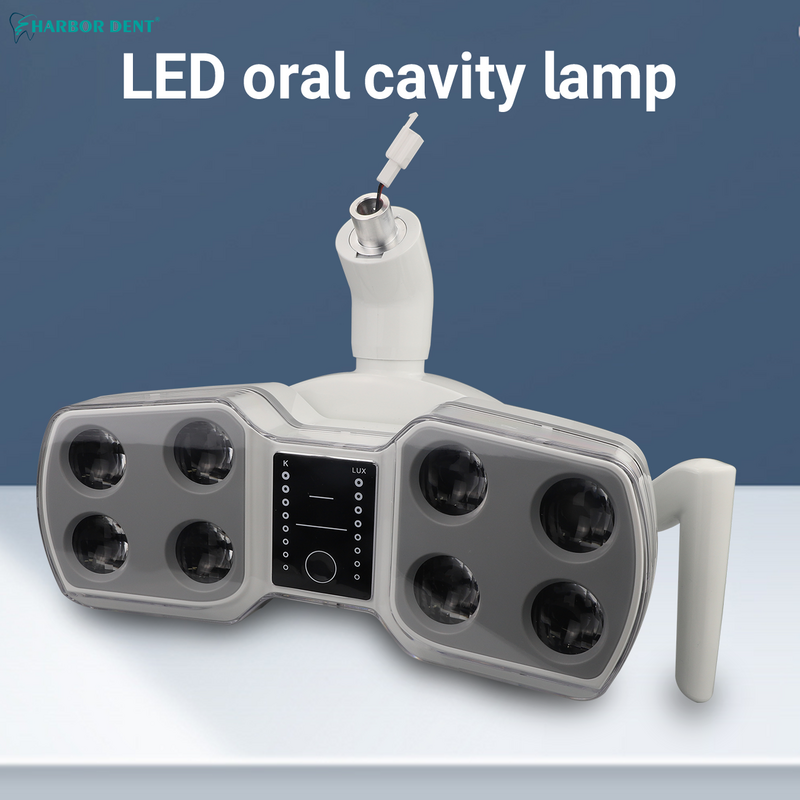 Luz quirúrgica LED Dental de 8 bombillas, luz regulable de doble Color en silla, materiales dentales, Instrumentos dentales para dentistas