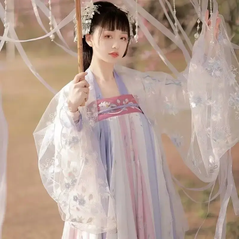 Hanfu Frauen chinesische traditionelle Cosplay Fee Kostüm alte Lied Dynastie Hanfu Kleid Tanz kleid plus Größe xl