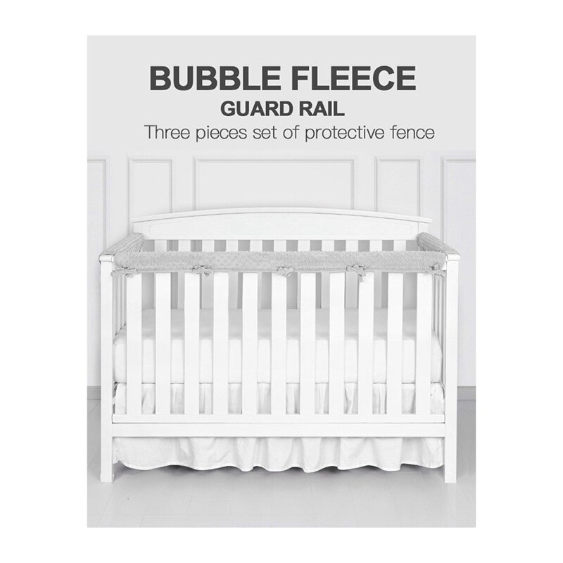 Berço do bebê Bumper Guard Pad, Cama circundante Protetor de Cabeça, Circunferência, Proteção Bumpers, Berçário, 3 pcs