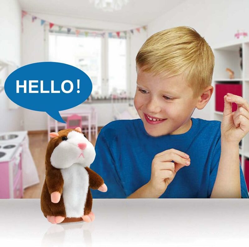 Говорящий хомяк, плюшевая игрушка, повторите, что вы говорите, забавные детские мягкие игрушки, говорящая запись, Плюшевые Интерактивные игрушки для, подарок на день рождения