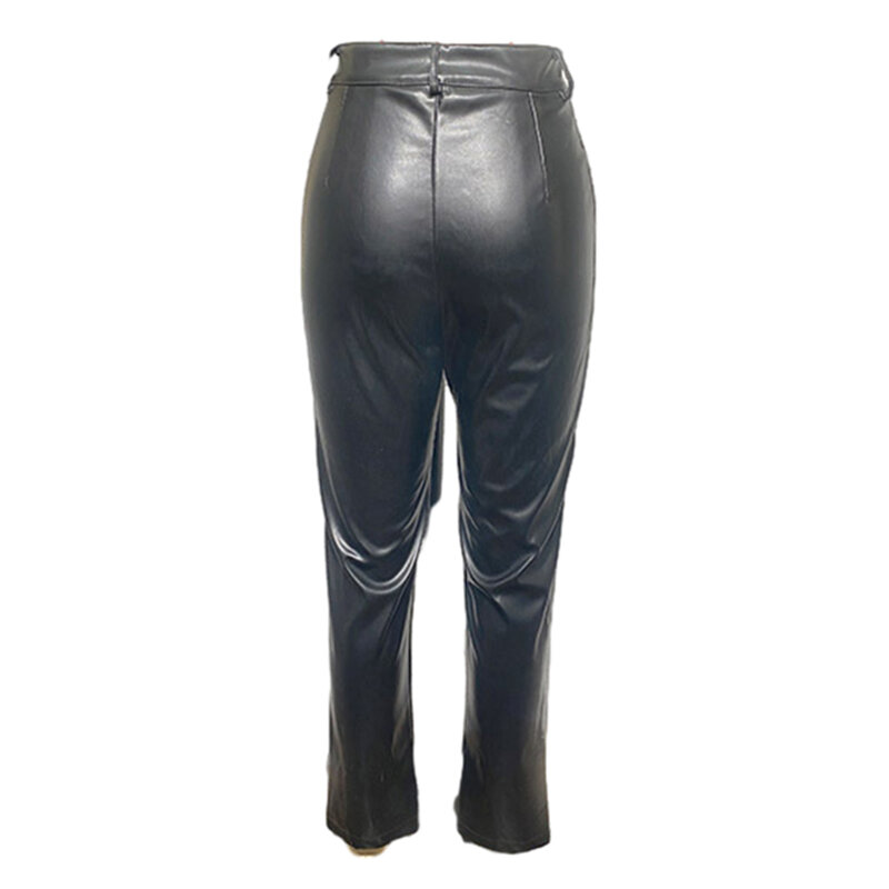 Pantaloni alla moda Casual dritti comodi per l'autunno manica lunga senza proiettili poliestere Sexy Slim leggermente elastico