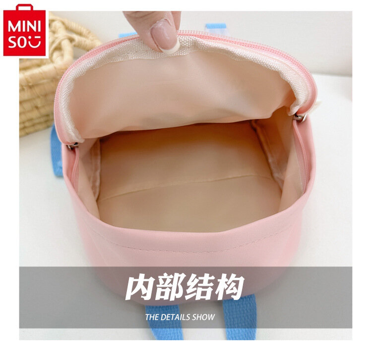MINISO Sanrio Hello Kitty Kuromi Lightweight Backpack High Quality Nylon Large Capacity Storage Children's Backpack