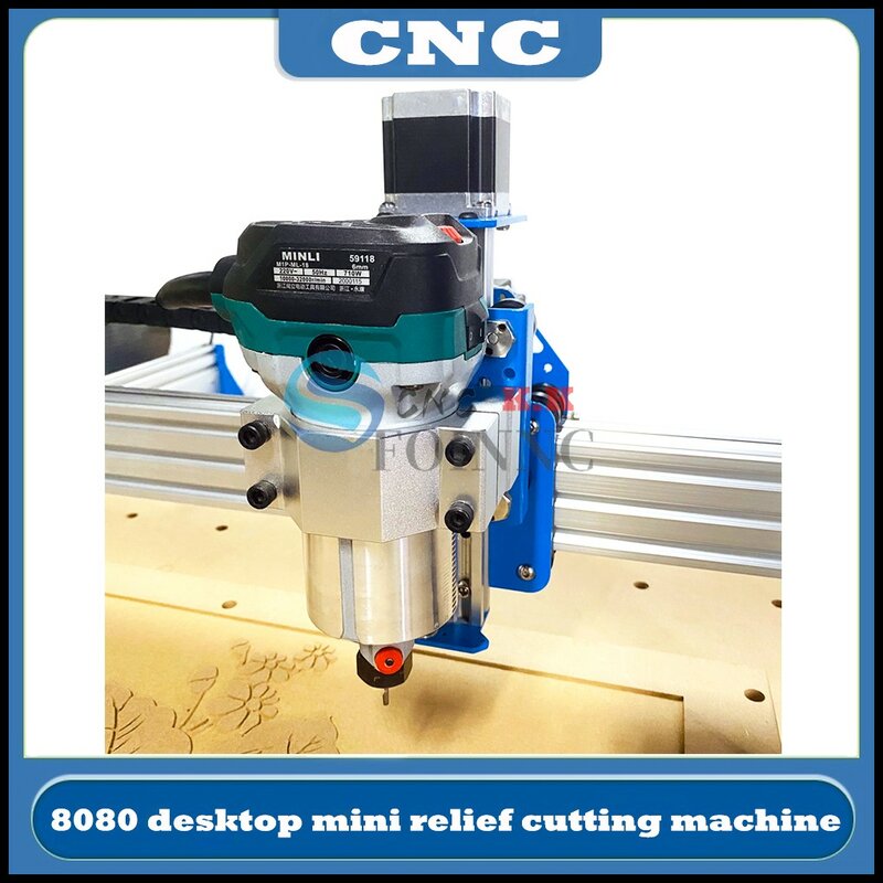 Desktop CNC máquina de gravura, corte a laser, perfuração, entalho, alívio, pequeno, Mini, quente, DIY, mais recente, 8080