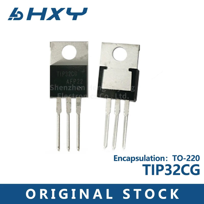 Transistor de puissance bipolaire IC, triode, boîtier TIP32CG, TO-220, 100V, 3A, 10 pièces