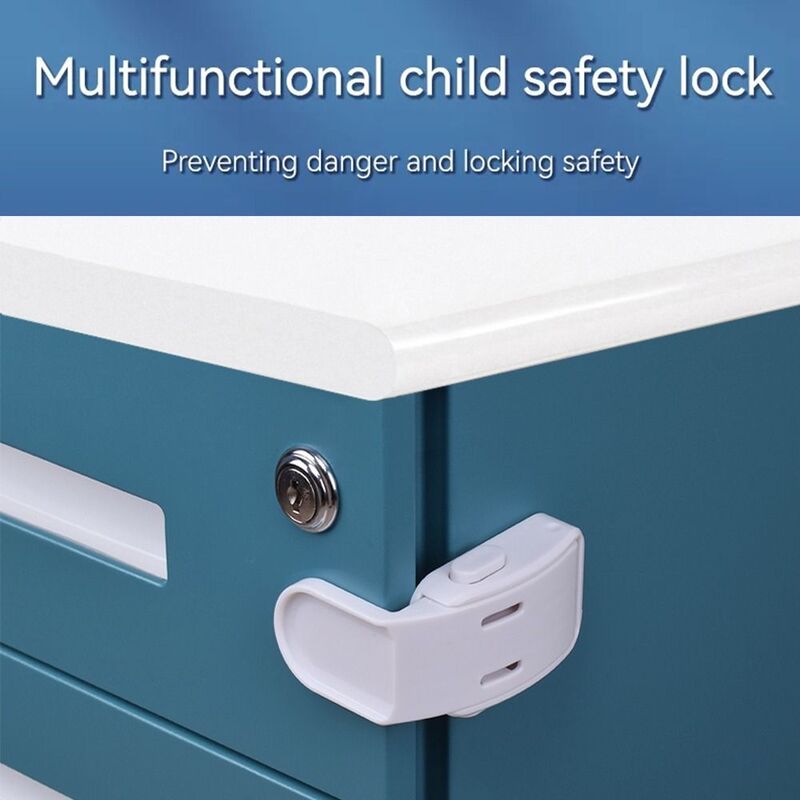 MELLock-Serrure de porte d'armoire pour enfants, sécurité à angle droit pour bébé, serrure de protection pour bébé