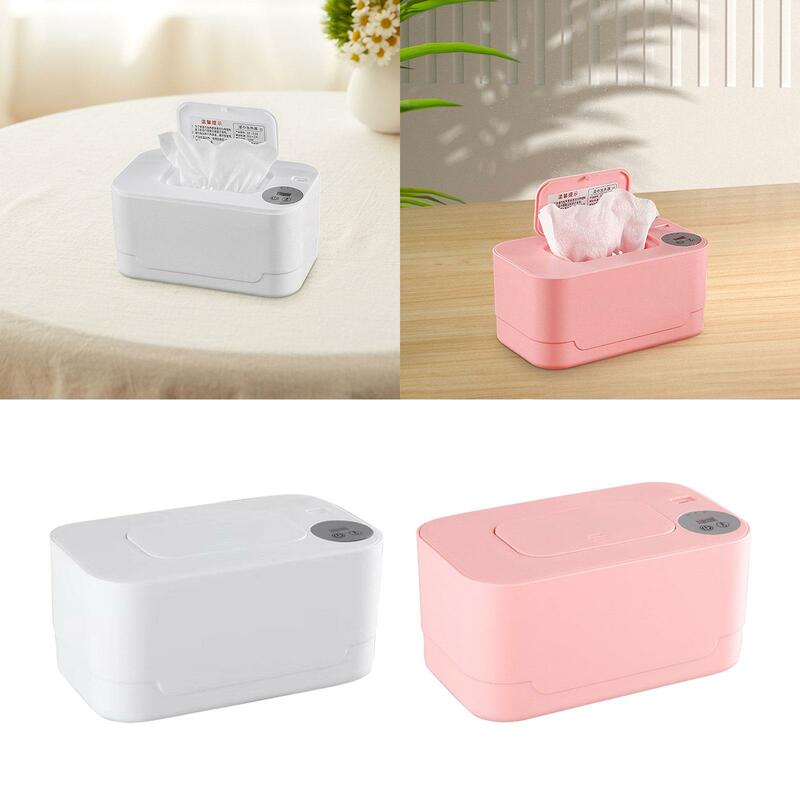 Heated Wipe Dispenser Quick Heating System Portable Thermal Warm Wipe Dispenser Box for Traveling Hotel Outdoor Household Car