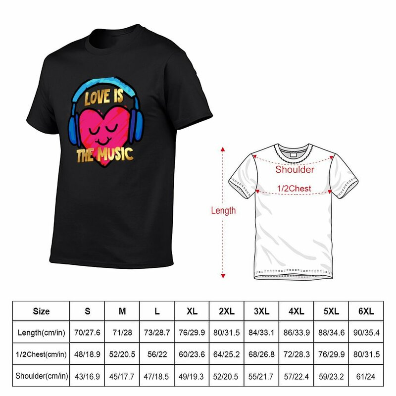 Love Is The Music T-shirt anak laki-laki gambar hewan desain Bea Cukai kaus Anda sendiri untuk pria katun