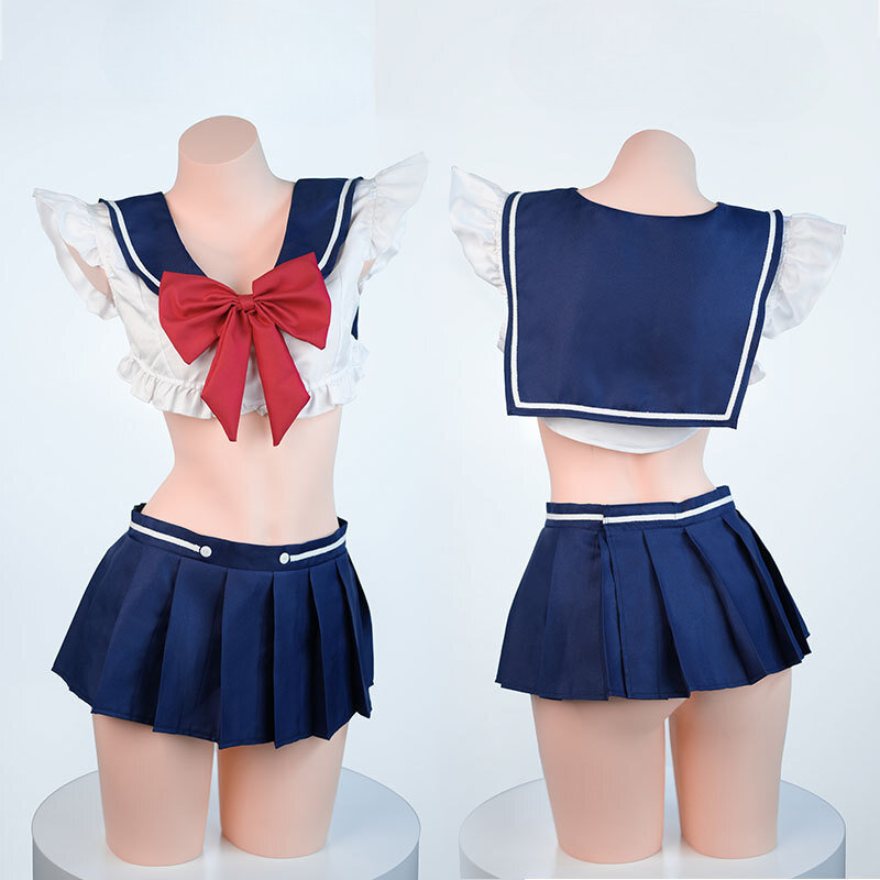 Japanese School Girl Cosplay Costumes for Role Play Sexy Women Lingerie Set Erotic Anime Student Uniform Pornography Sexy Girl