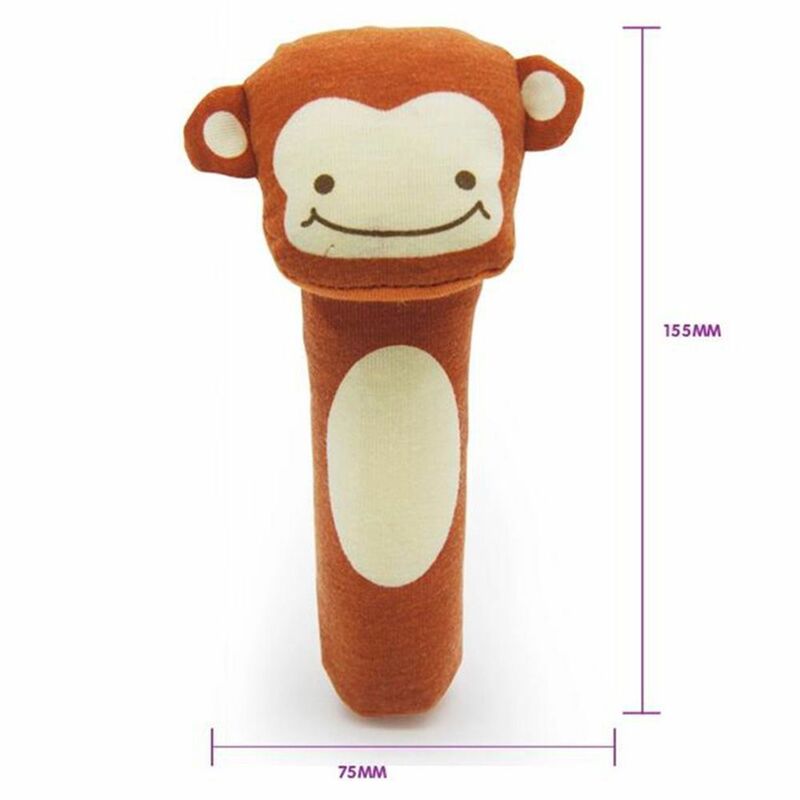 Мягкий детский подарок с BI-BI плюшевая игрушка со звуком, образовательная игрушка, мультяшная детская погремушка