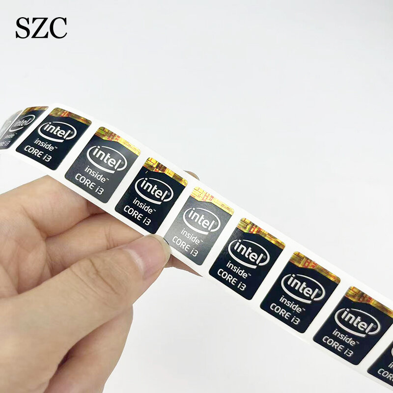 5 Stuks Diy Sticker Intel Core Generatie I3 I5 I7 Celeron Cpu Sticker Label Notebook Pc Decoratie