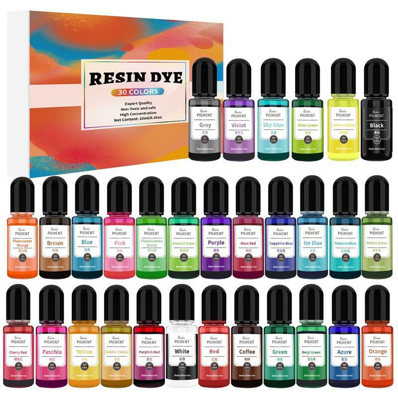 Kit De Pigmento De Resina Epóxi, Corante Líquido, Molde UV DIY, Fazer Jóias Suprimentos, Art Ink Supplies, Artesanato Artesanal