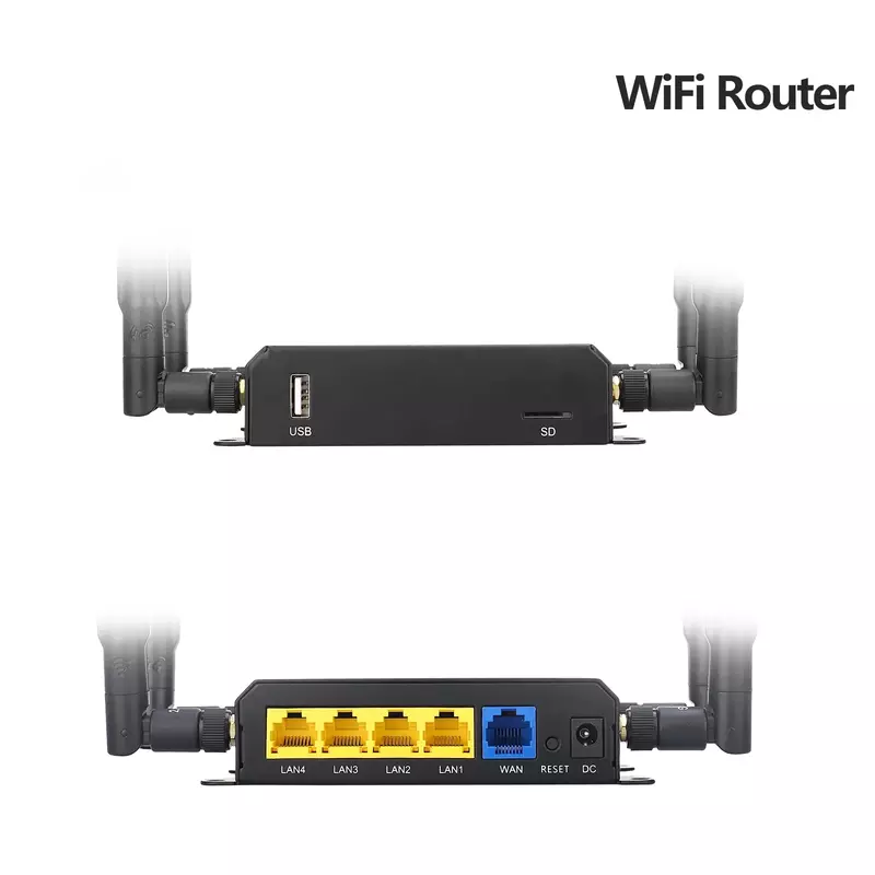 Routeur Wifi EC25-E CAT4 Modem Sim Card Slot OpenWRT 4 * LAN Roteador Point d'accès pour la Russie UE Nouveau WE826-T2 300Mbps 4G persévérance