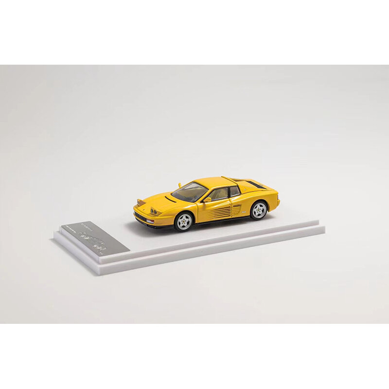 예약 구매 XF 오픈 후드 다이캐스트 디오라마 자동차 모델 컬렉션 미니어처 장난감, 1:64 테스타로사 F110