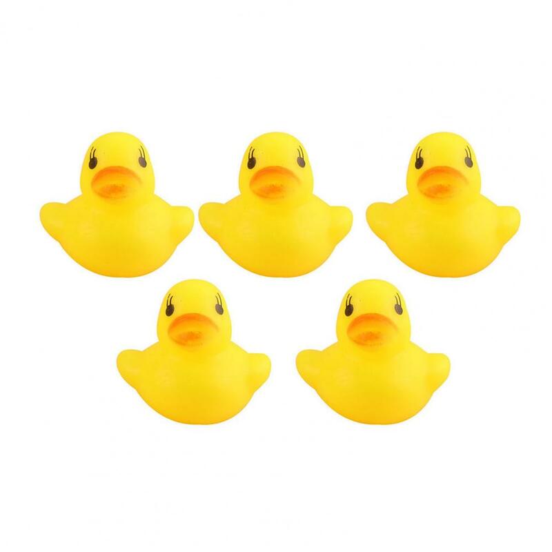 Compact Duck Bath Toy Set para Crianças, Squeaky Duck Bath, Desenvolvimento Auditivo Infantil, Jogo de Água, Casa, 5Pcs