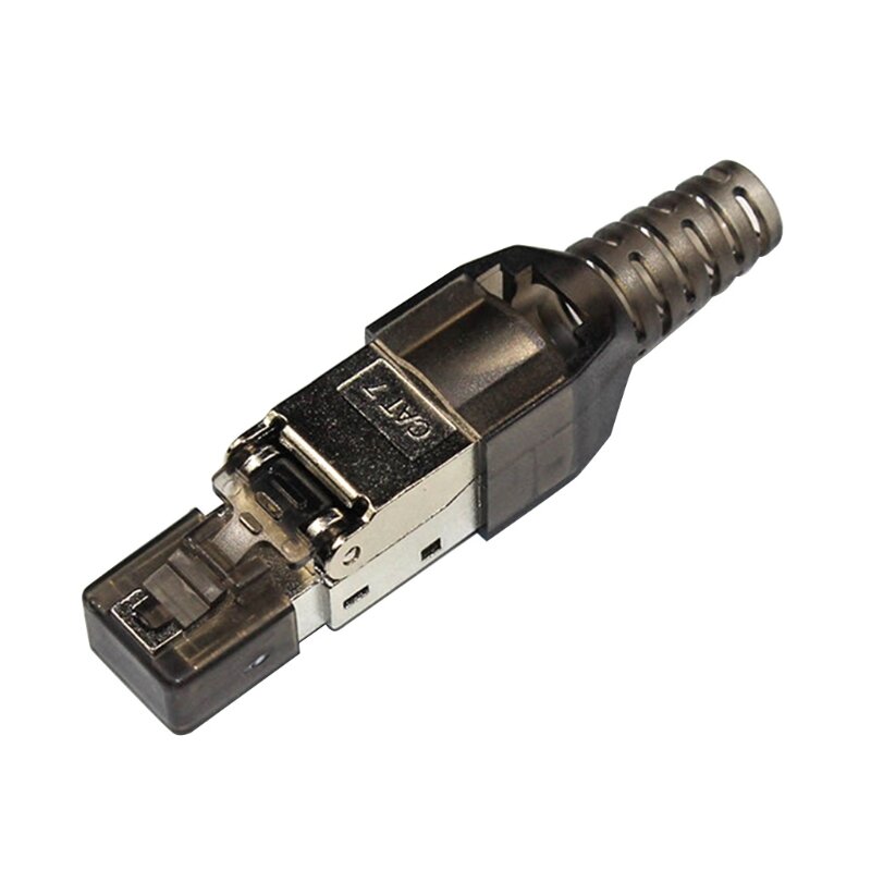 Cat7 Gigabit 30u Экранированный контактор с позолоченным кристаллом для головки Rj45 Бесплатный инструмент P9JB