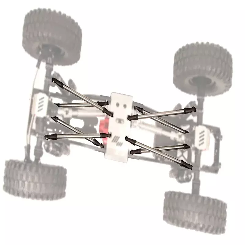 8pcs/lot Aluminum Alloy Link Rod Unassembled Kit 313MM Wheelbase for 1/10 RC Car Crawler Axial SCX10