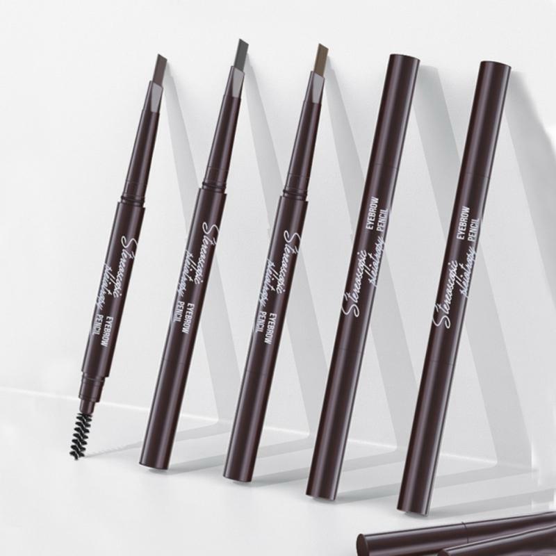 كامل لون قلم الحواجب عالية اللون تقديم الحاجب التشذيب القلم ماكياج العين سهلة الاستخدام المدمجة غرامة وناعمة الملمس